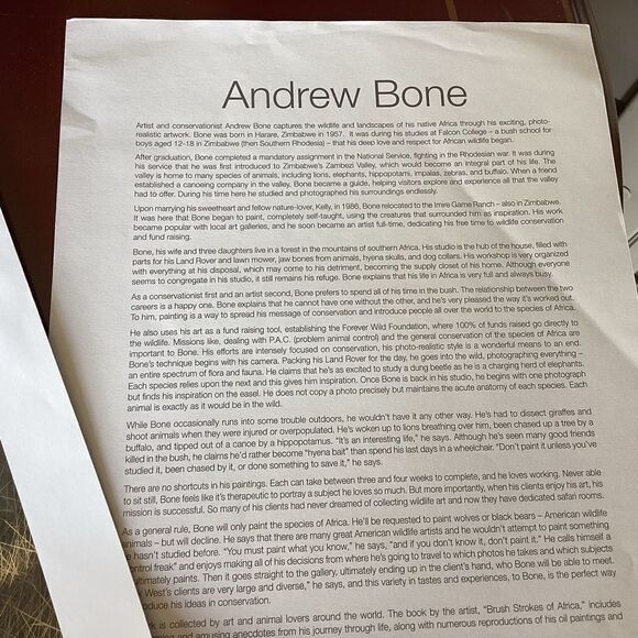 Seriolithograph in Color Silent Stalker by Andrew Bone - Picture 6 of 6